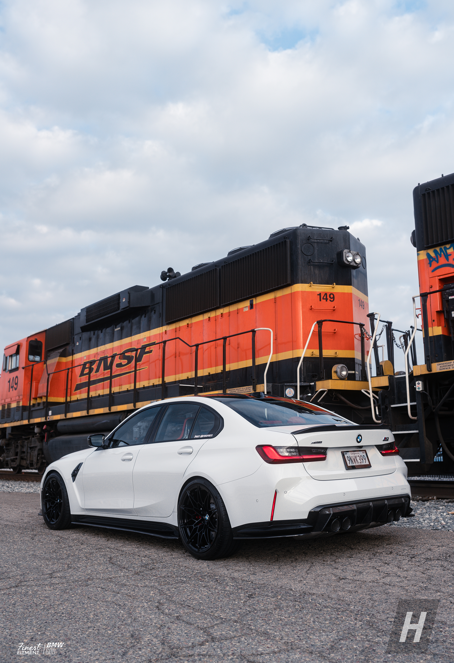 Horizon Motorsport R1 Style Carbon Fiber Side Skirt Extensions BMW G80 M3