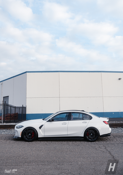 Horizon Motorsport R1 Style Carbon Fiber Side Skirt Extensions BMW G80 M3