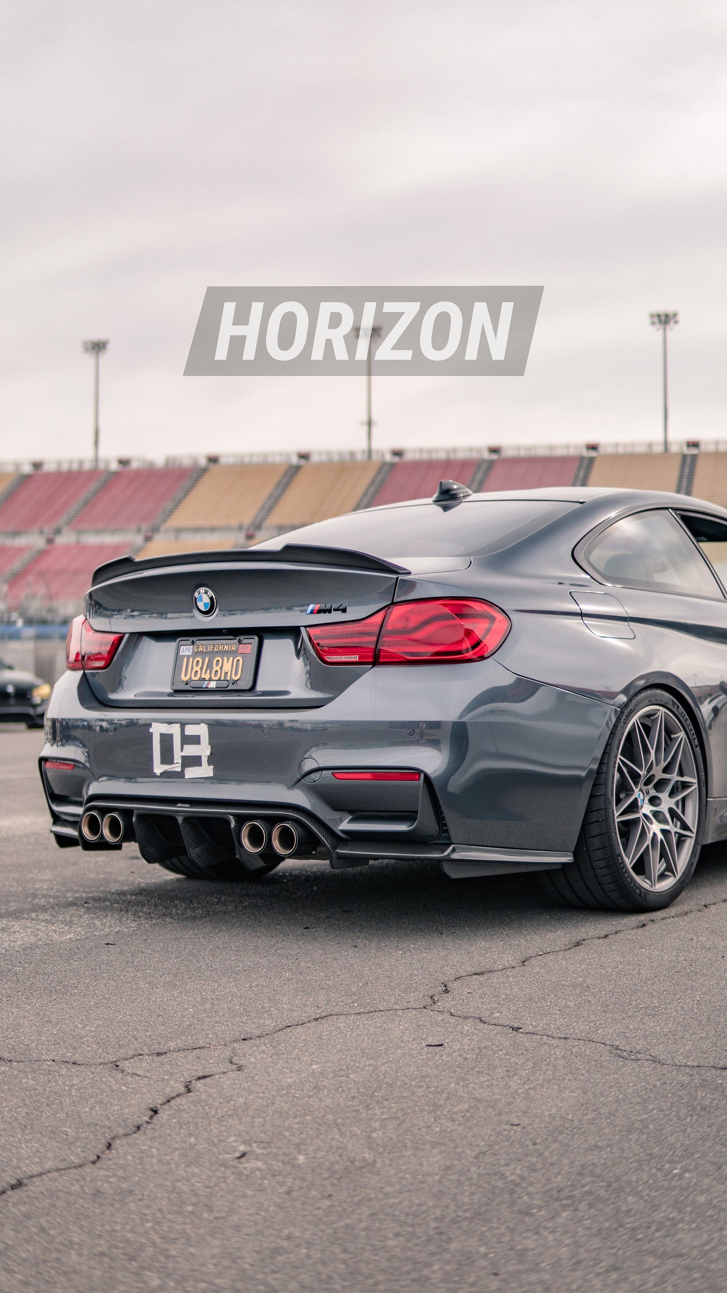 Horizon Motorsport CS V2 Dry Carbon Fiber Trunk Lip / Spoiler BMW F82 M4