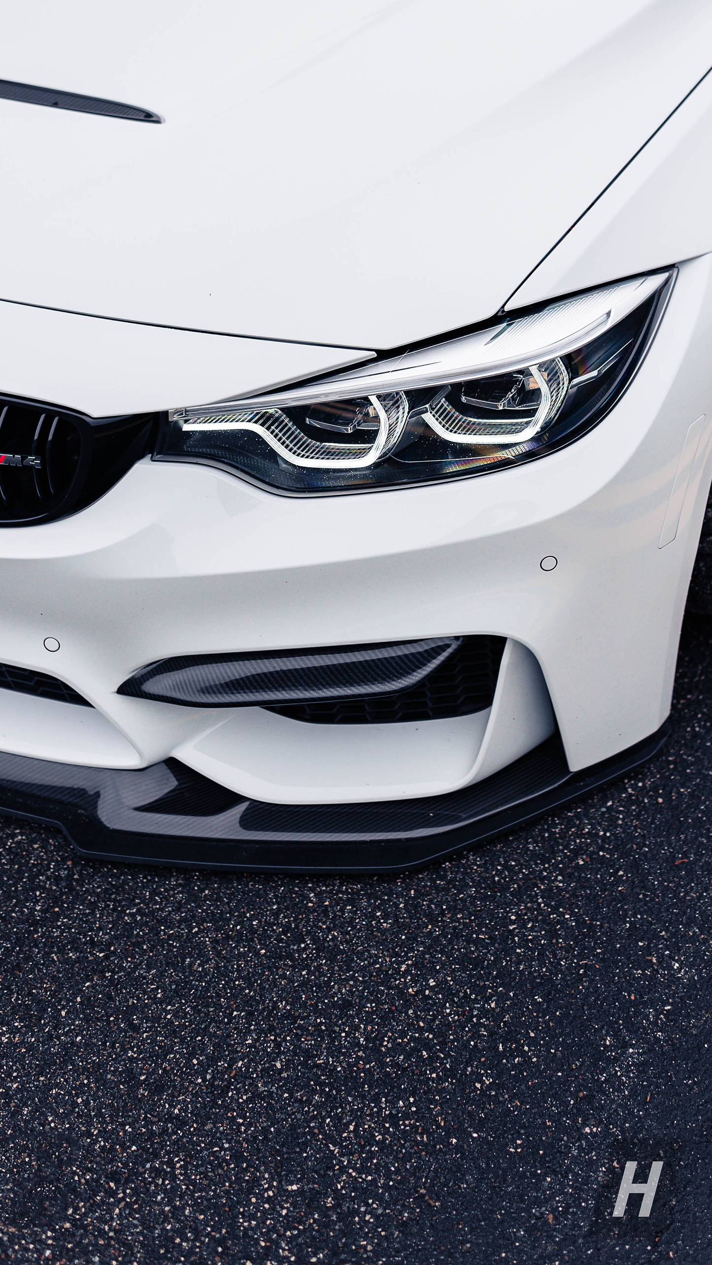 Horizon Motorsport Performance V2 Dry Carbon Fiber Upper Splitters (FANGS)  BMW F80 M3 | F82 / F83 M4