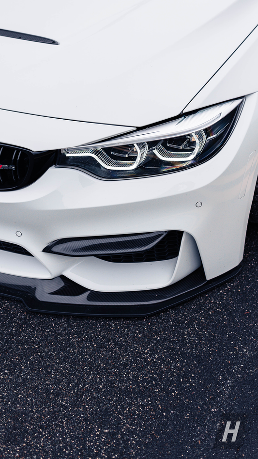Horizon Motorsport Performance V2 Dry Carbon Fiber Upper Splitters (FANGS)  BMW F80 M3 | F82 / F83 M4