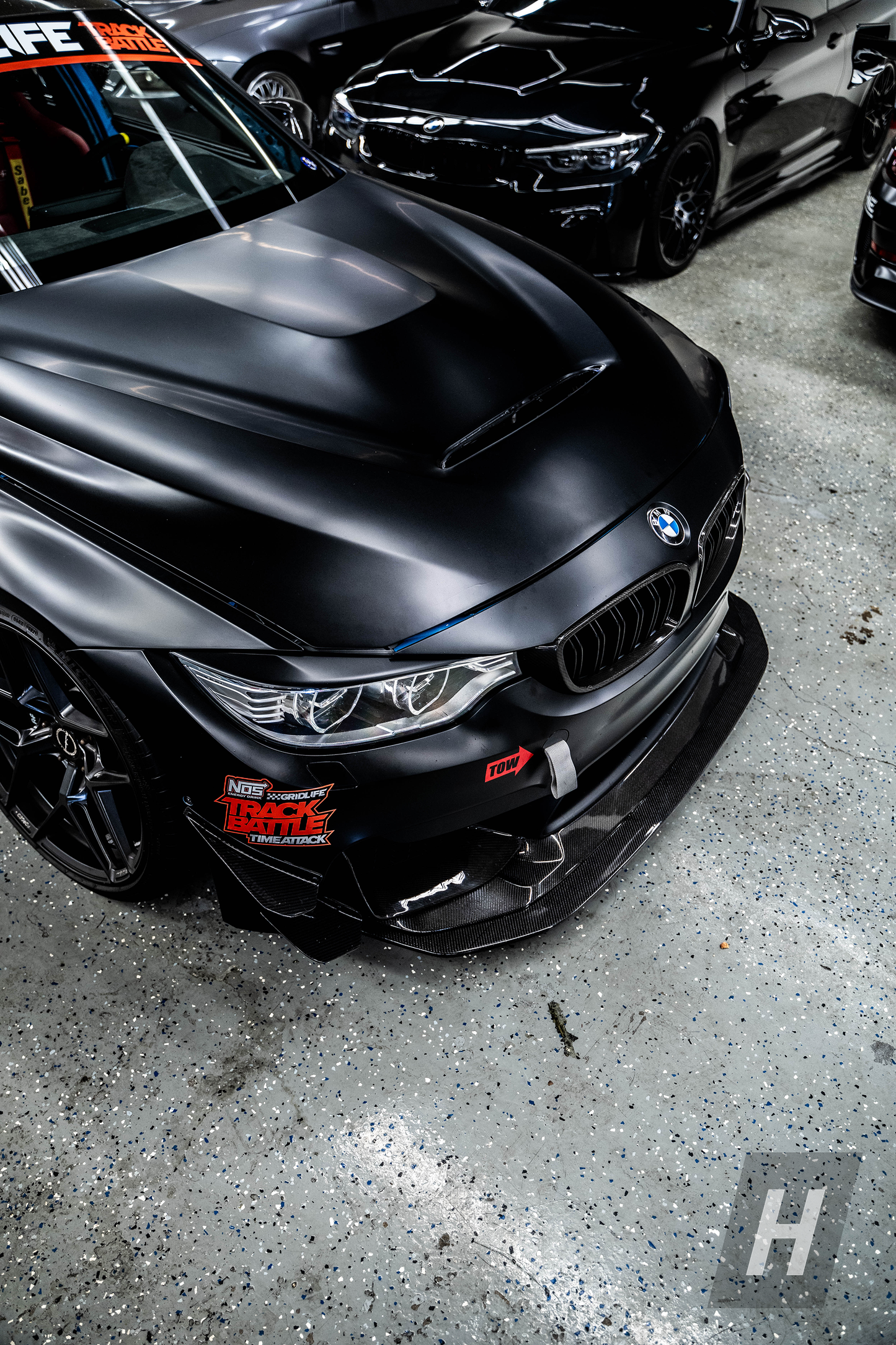 Horizon Motorsport GT4 V1 Carbon Fiber Front Bumper Canards BMW F80 M3 | F82 / F83 M4