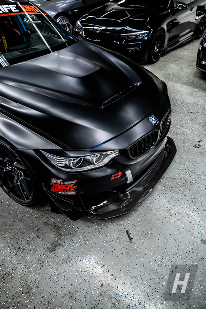 Horizon Motorsport GT4 V1 Carbon Fiber Front Bumper Canards BMW F80 M3 | F82 / F83 M4