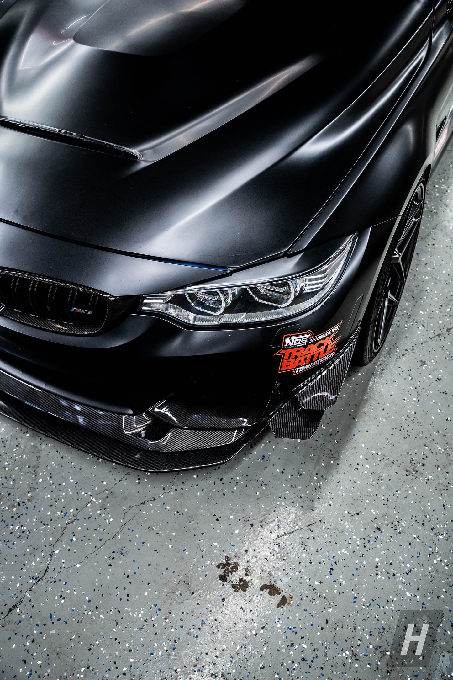 Horizon Motorsport GT4 V1 Carbon Fiber Front Bumper Canards BMW F80 M3 | F82 / F83 M4