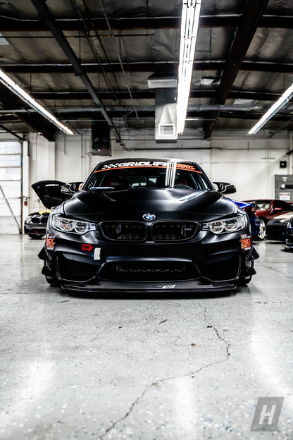 Horizon Motorsport GT4 V1 Carbon Fiber Front Bumper Canards BMW F80 M3 | F82 / F83 M4