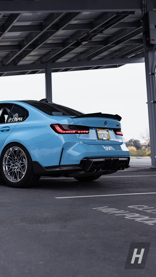 Horizon Motorsport PSM Style (High Kick) Dry Carbon Fiber Trunk Lip / Spoiler BMW G20 3-Series | G80 M3