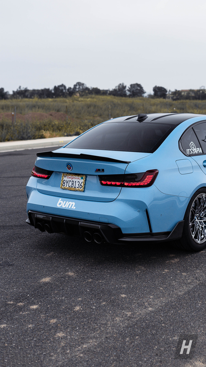 Horizon Motorsport PSM Style (High Kick) Dry Carbon Fiber Trunk Lip / Spoiler BMW G20 3-Series | G80 M3