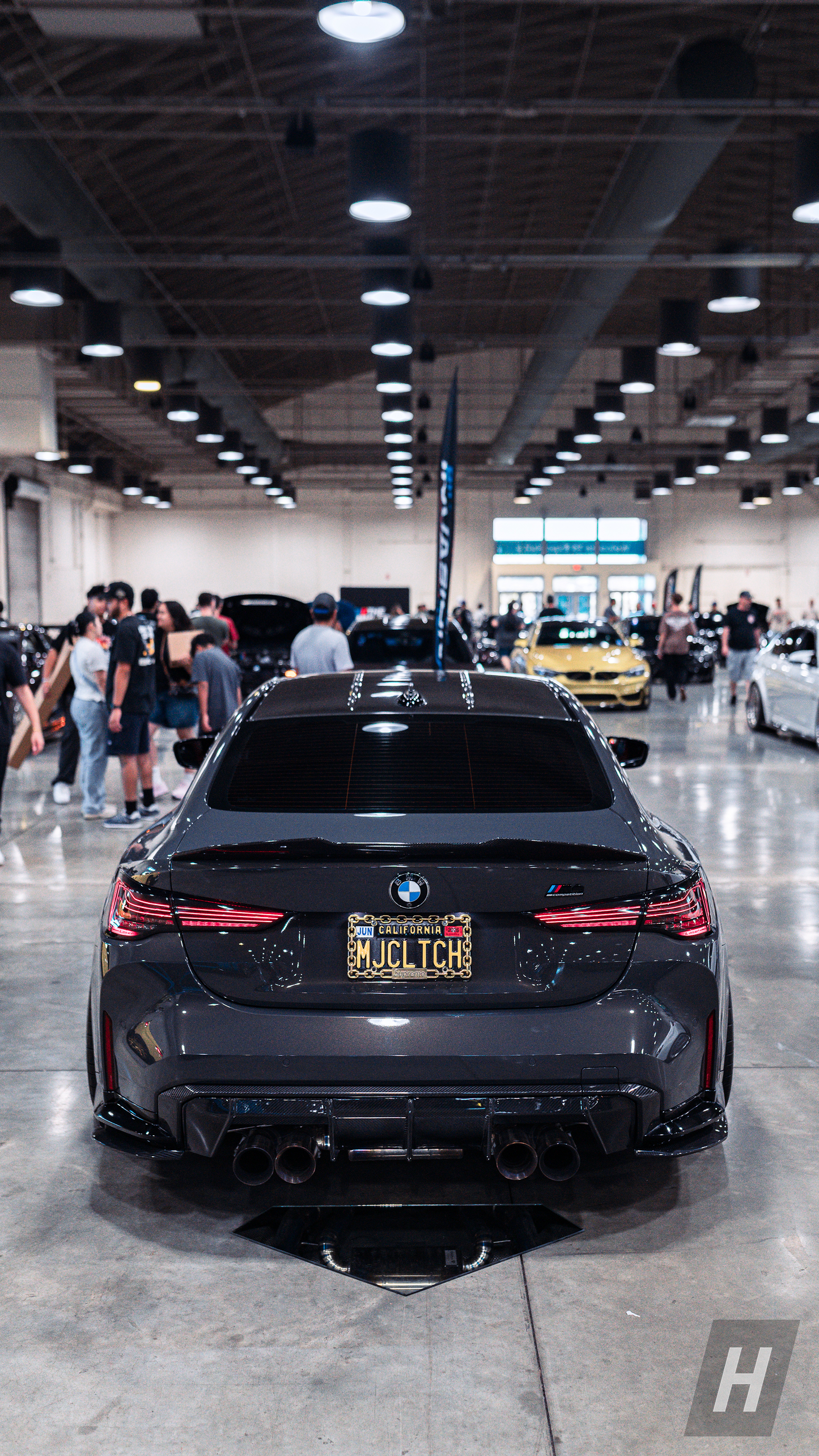 Horizon Motorsport Performance V1 Rear Diffuser Outer Trim Piece w/ Carbon Tow Hook Replacement Cover BMW G80 M3 | G82 / G83 M4