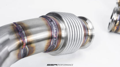 SSR Performance Race Downpipes BMW F90 M5 & F9X M8 S63R, 2018+