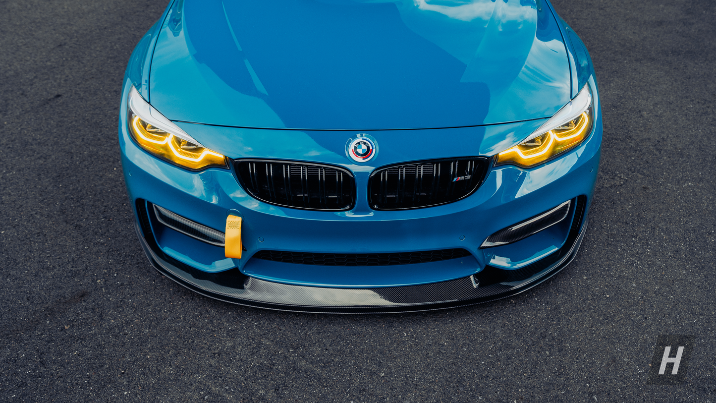 Horizon Motorsport Performance V2 Dry Carbon Fiber Upper Splitters (FANGS)  BMW F80 M3 | F82 / F83 M4