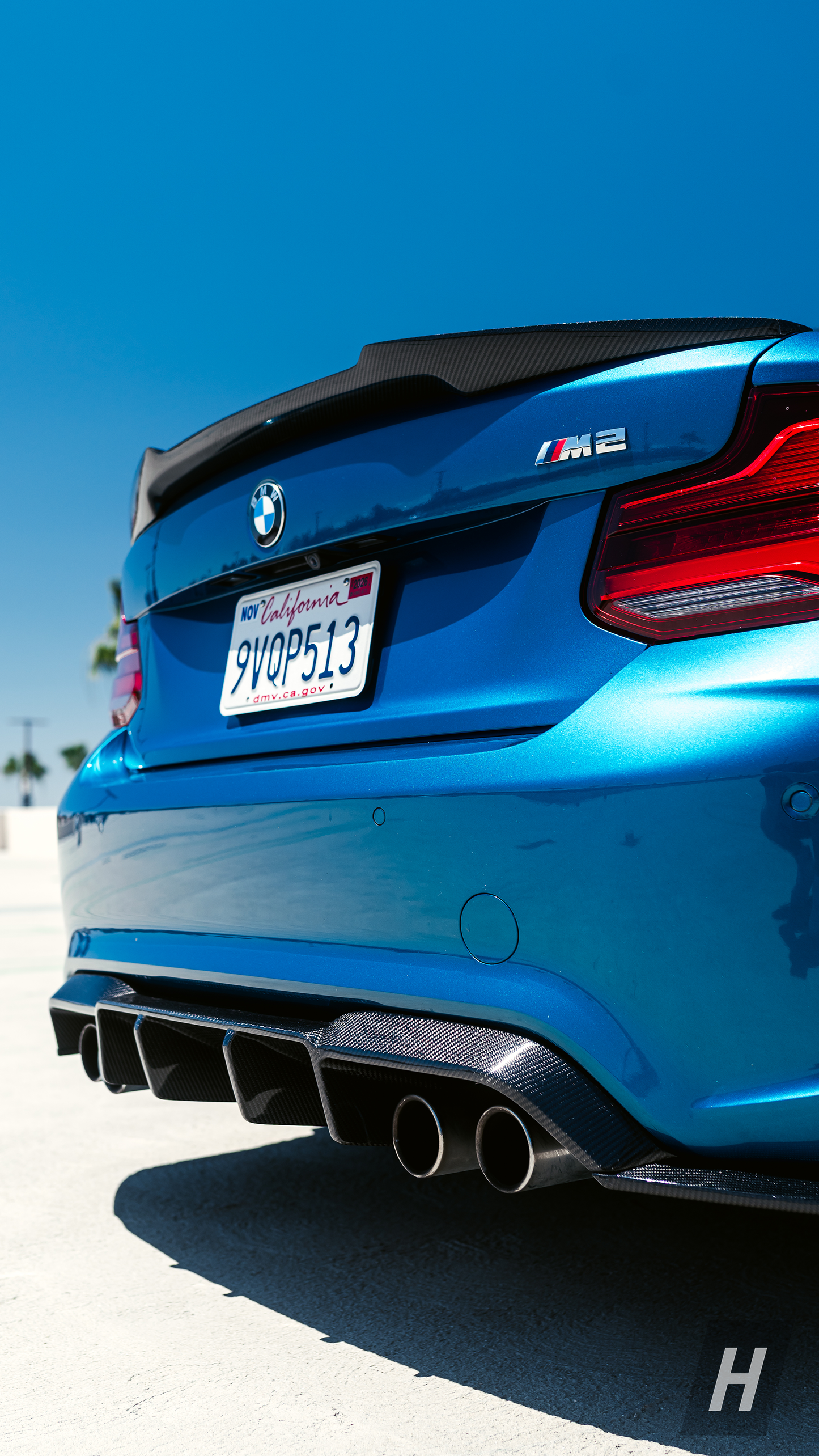 Horizon Motorsport GP Carbon Fiber 3-Piece Diffuser BMW F87 M2 / M2C