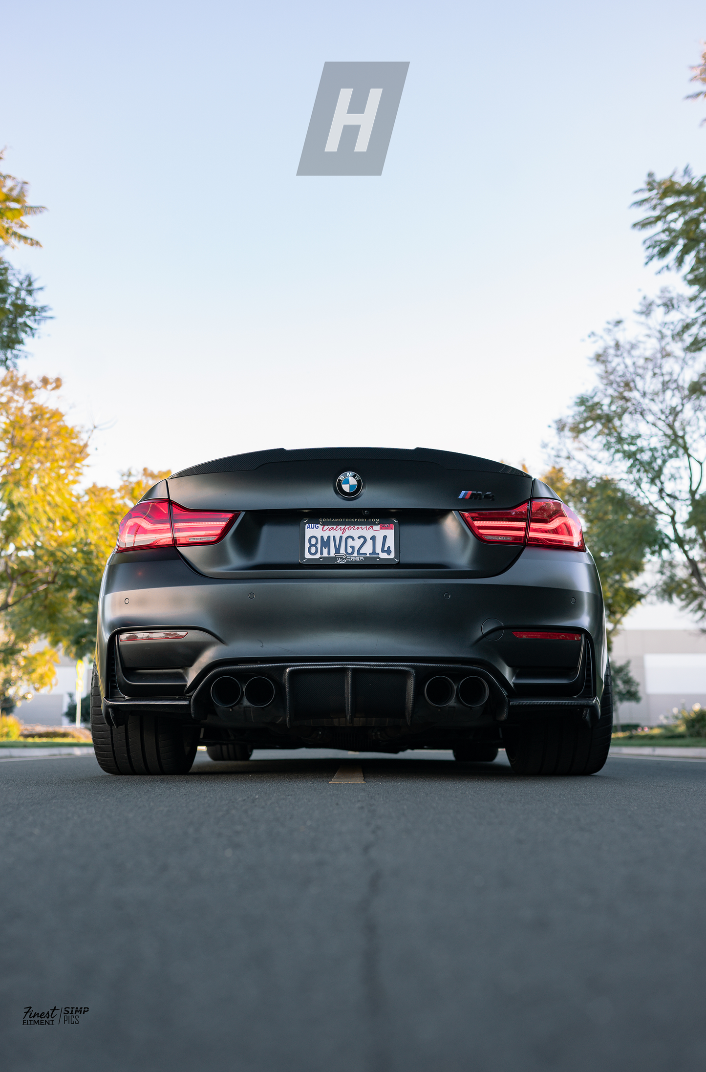 Horizon Motorsport V Style 3-Piece Carbon Fiber Diffuser BMW F80 M3 | F82 / F83 M4