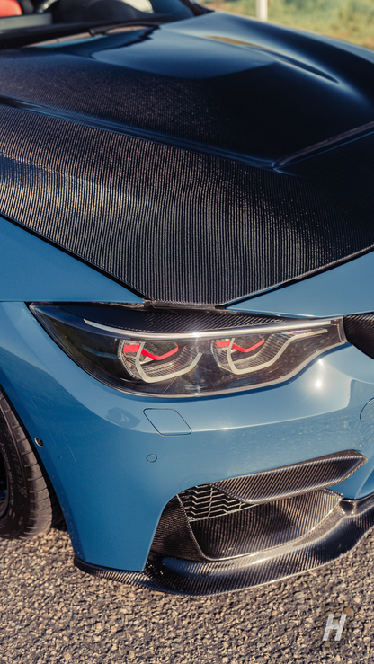 Horizon Motorsport Carbon Fiber Eyelid Headlight Covers BMW F80 M3 | F82 M4 | F3X 4-Series