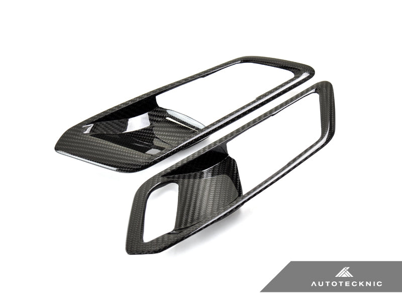 AutoTecknic Dry Carbon Interior Door Handle Trim Set - G80 M3