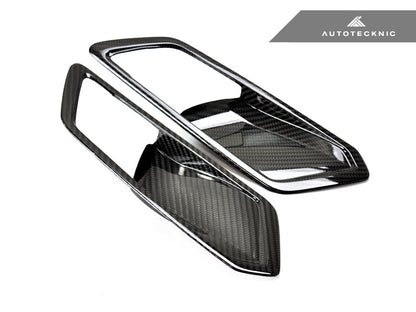 AutoTecknic Dry Carbon Interior Door Handle Trim Set - G80 M3