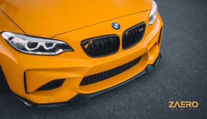 Zaero Design EVO-S Gloss Black Front Splitter BMW M2 F87 N55