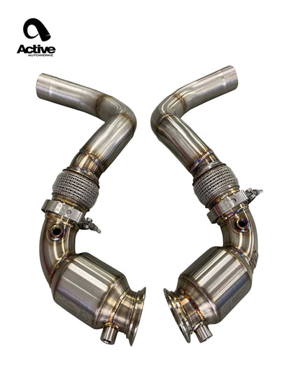 Active Autowerke Catted Downpipes BMW F90 M5/M8 X5M/X6M S63 2019-2022