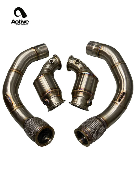 Active Autowerke Catted Downpipes BMW F90 M5/M8 X5M/X6M S63 2019-2022