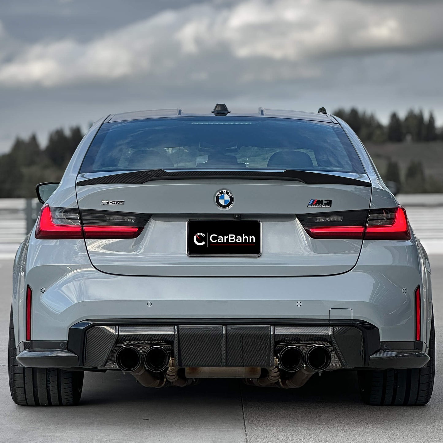 CarBahn Carbon Fiber Rear Spoiler BMW G80 M3 & M340i G20