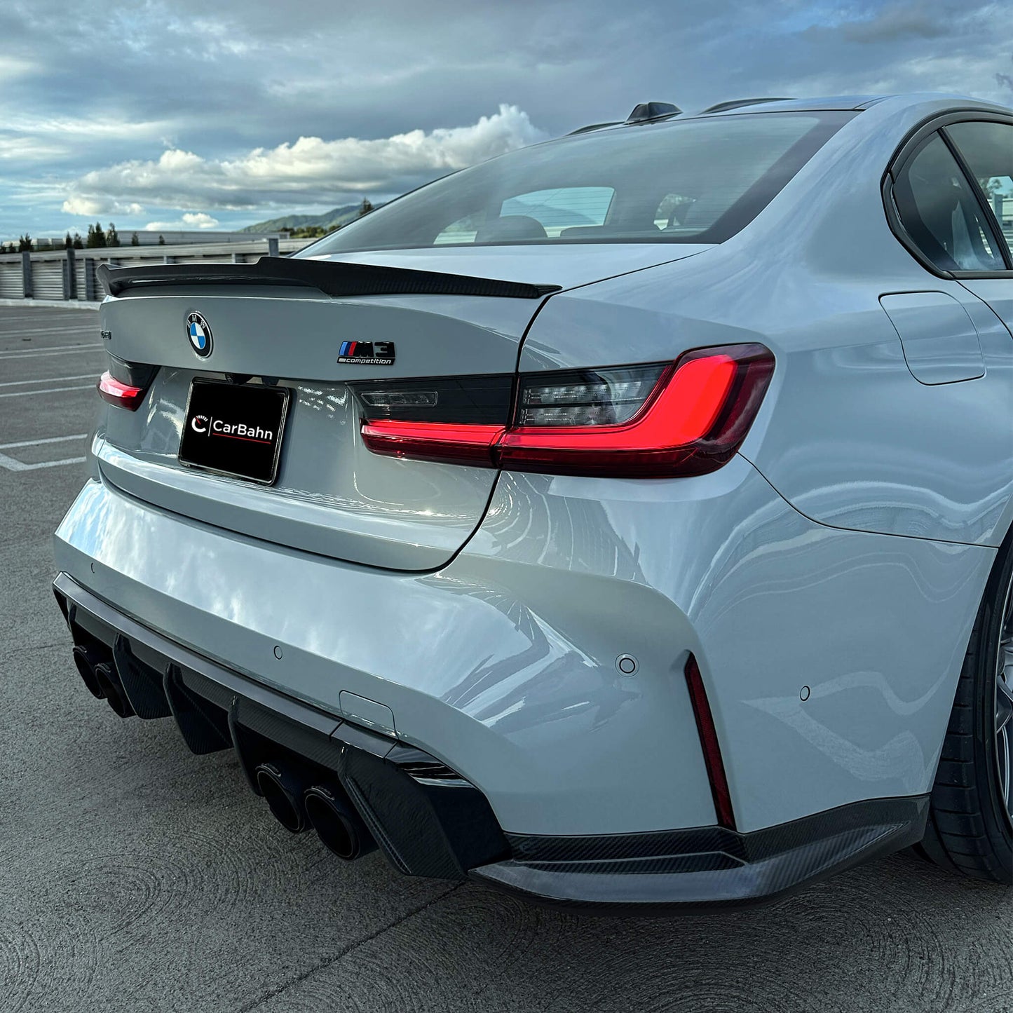CarBahn Carbon Fiber Rear Spoiler BMW G80 M3 & M340i G20