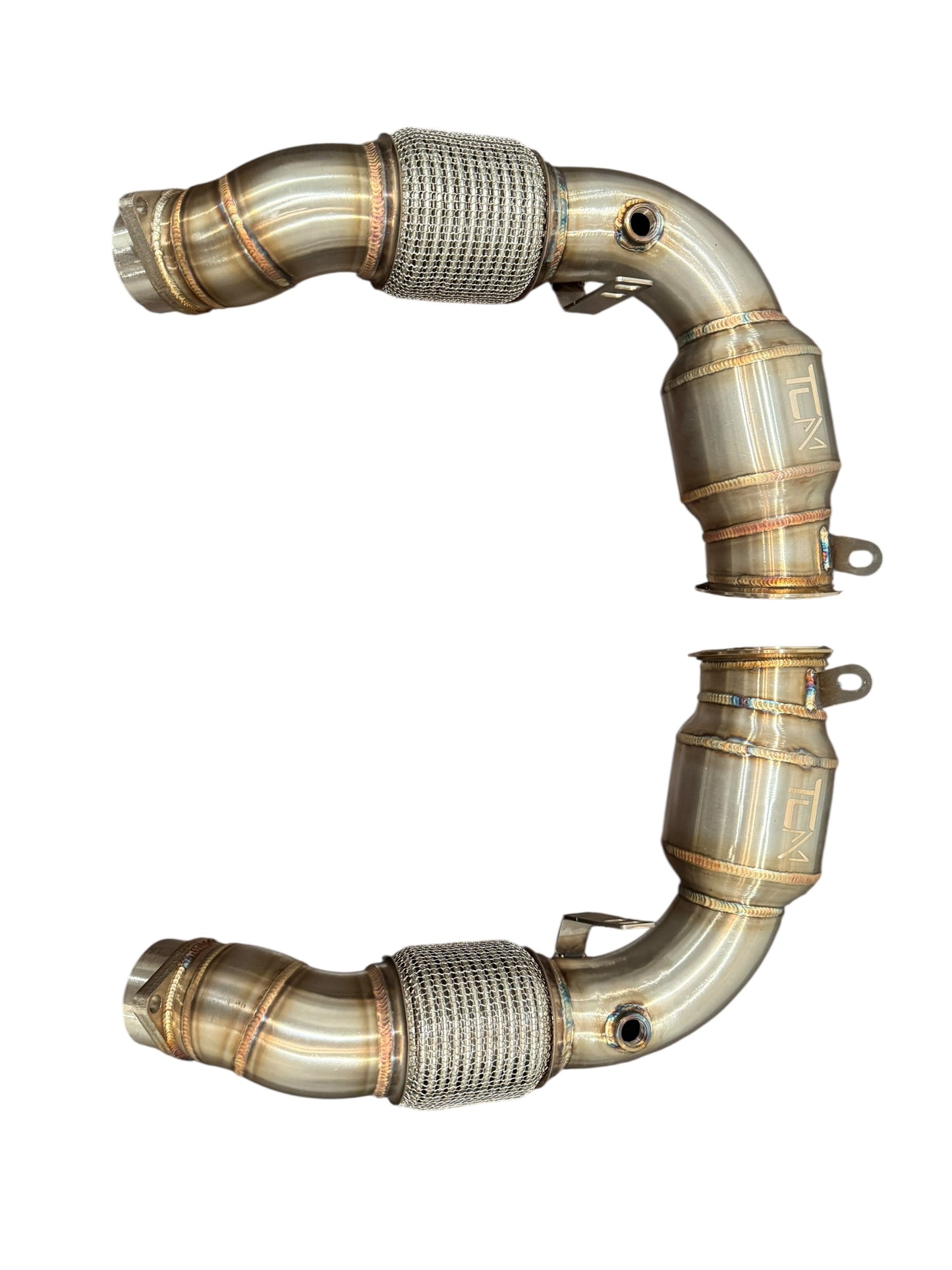 TCM 200 Cell Catted Downpipes NO CEL S68 BMW M5 G90 G99 Primary Secondary