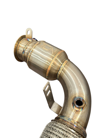 TCM 200 Cell Catted Downpipes NO CEL S68 BMW M5 G90 G99 Primary Secondary