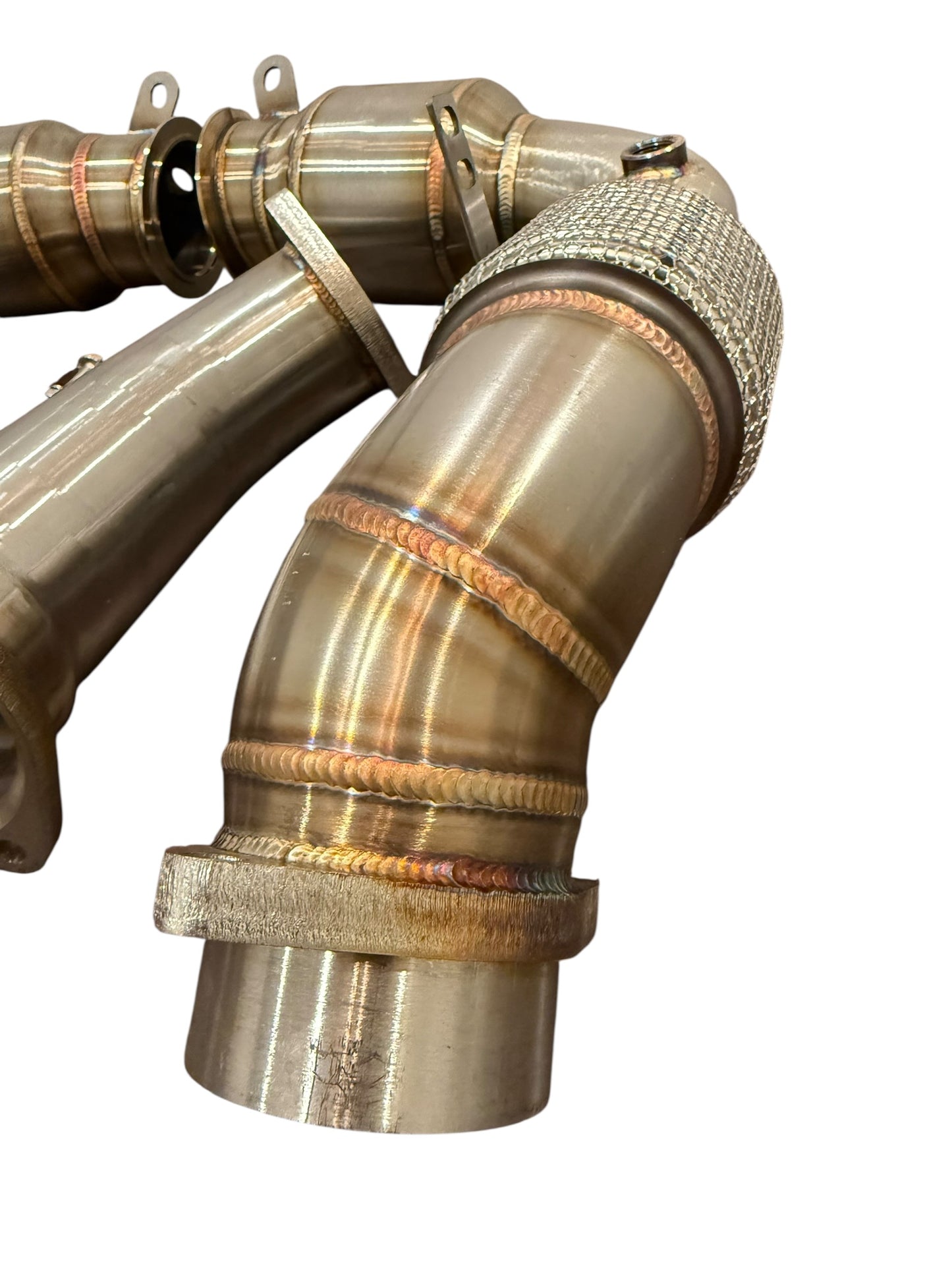 TCM 200 Cell Catted Downpipes NO CEL S68 BMW M5 G90 G99 Primary Secondary