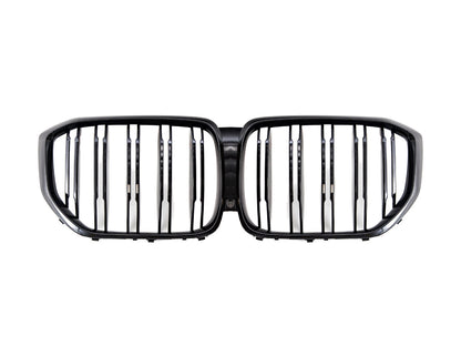 AutoTecknic Dual-Slats Gloss Black Front Grille - G05 X5 Pre-LCI