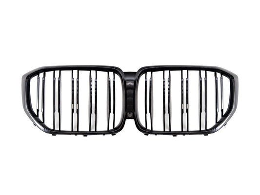 AutoTecknic Dual-Slats Gloss Black Front Grille - G05 X5 Pre-LCI