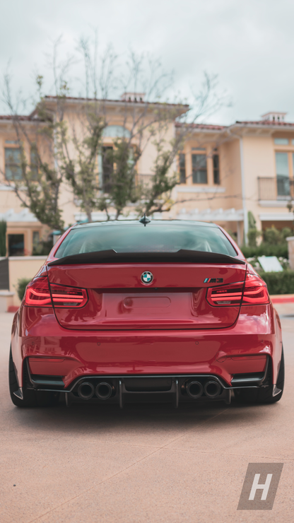 Horizon Motorsport P Style V2 Dry Carbon Fiber Trunk Lip Spoiler BMW F80 M3 | F30 3-SERIES