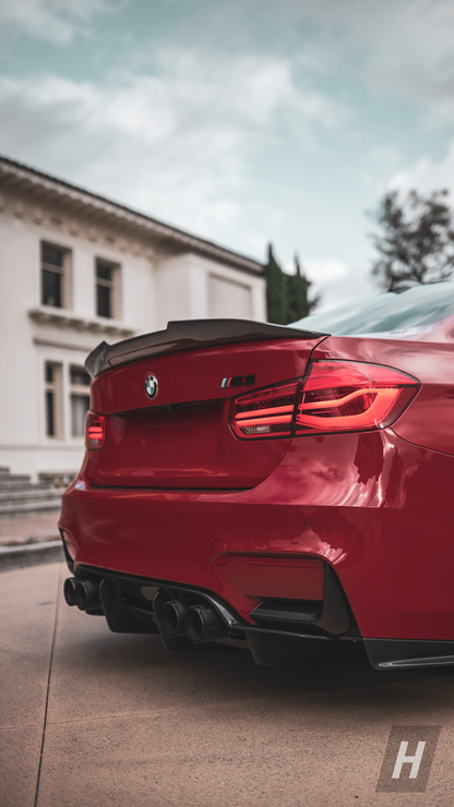 Horizon Motorsport P Style V2 Dry Carbon Fiber Trunk Lip Spoiler BMW F80 M3 | F30 3-SERIES