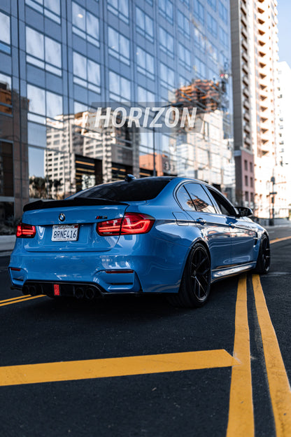 Horizon Motorsport K Style Carbon Fiber Rear Diffuser w/ Integrated Brake Light BMW F80 M3 | F82 / F83 M4