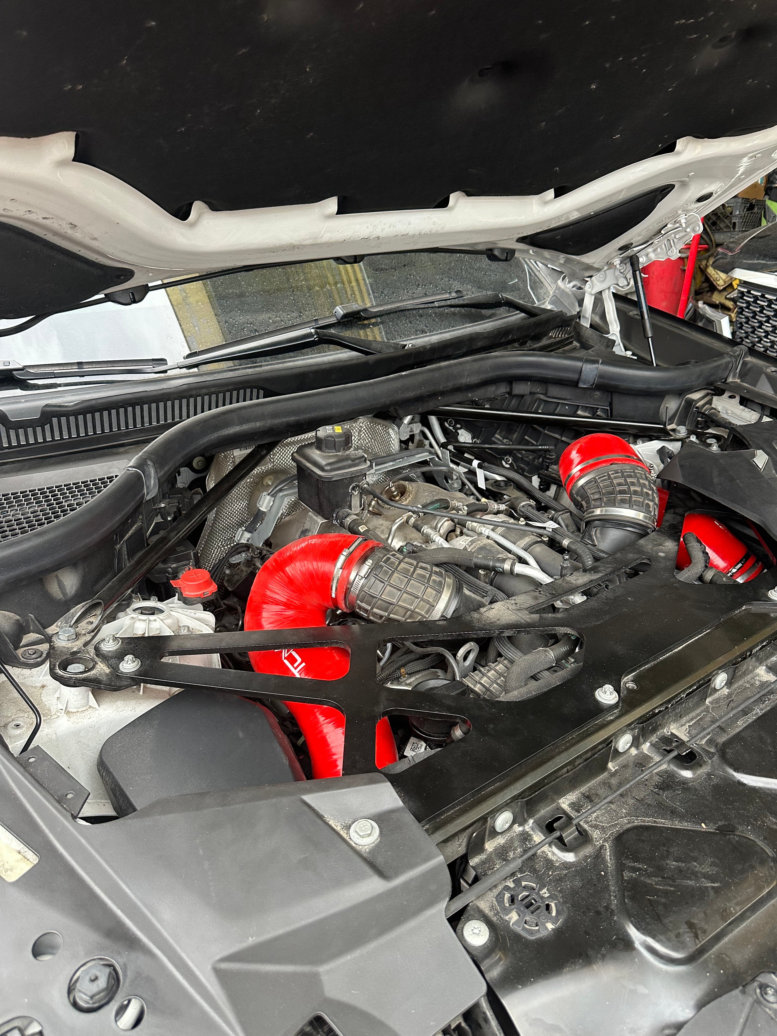 純正 エンジン エアインテークホース  X5 X6 X5M X6M TCM Silicone Front Mount Intakes BMW X5M | X6M XM M50i/M60i F95