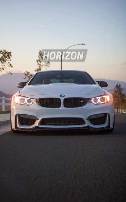 Horizon Motorsport Performance V1 Dry Carbon Fiber Upper Splitters (FANGS)  BMW F80 M3 | F82 / F83 M4