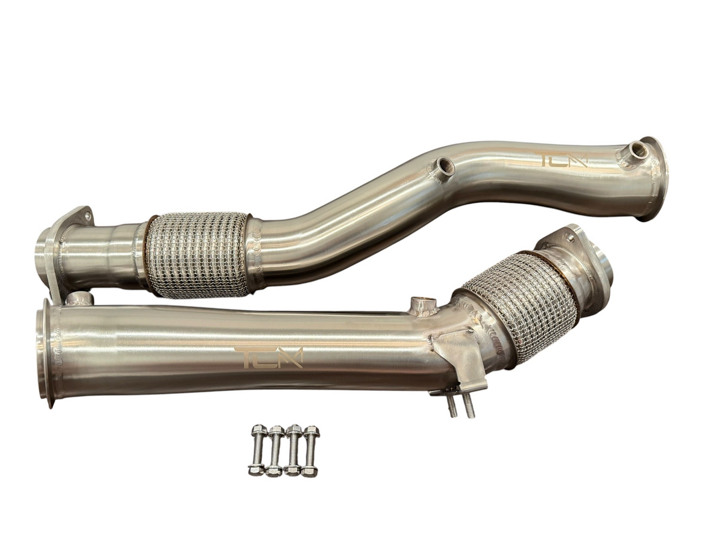 TCM 3.5" Catless Downpipes BMW X3M X4M F97 F98 S58