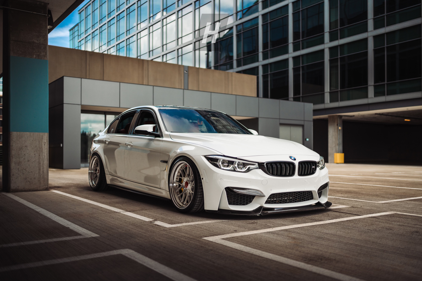 Horizon Motorsport Performance V1 Dry Carbon Fiber Upper Splitters (FANGS)  BMW F80 M3 | F82 / F83 M4