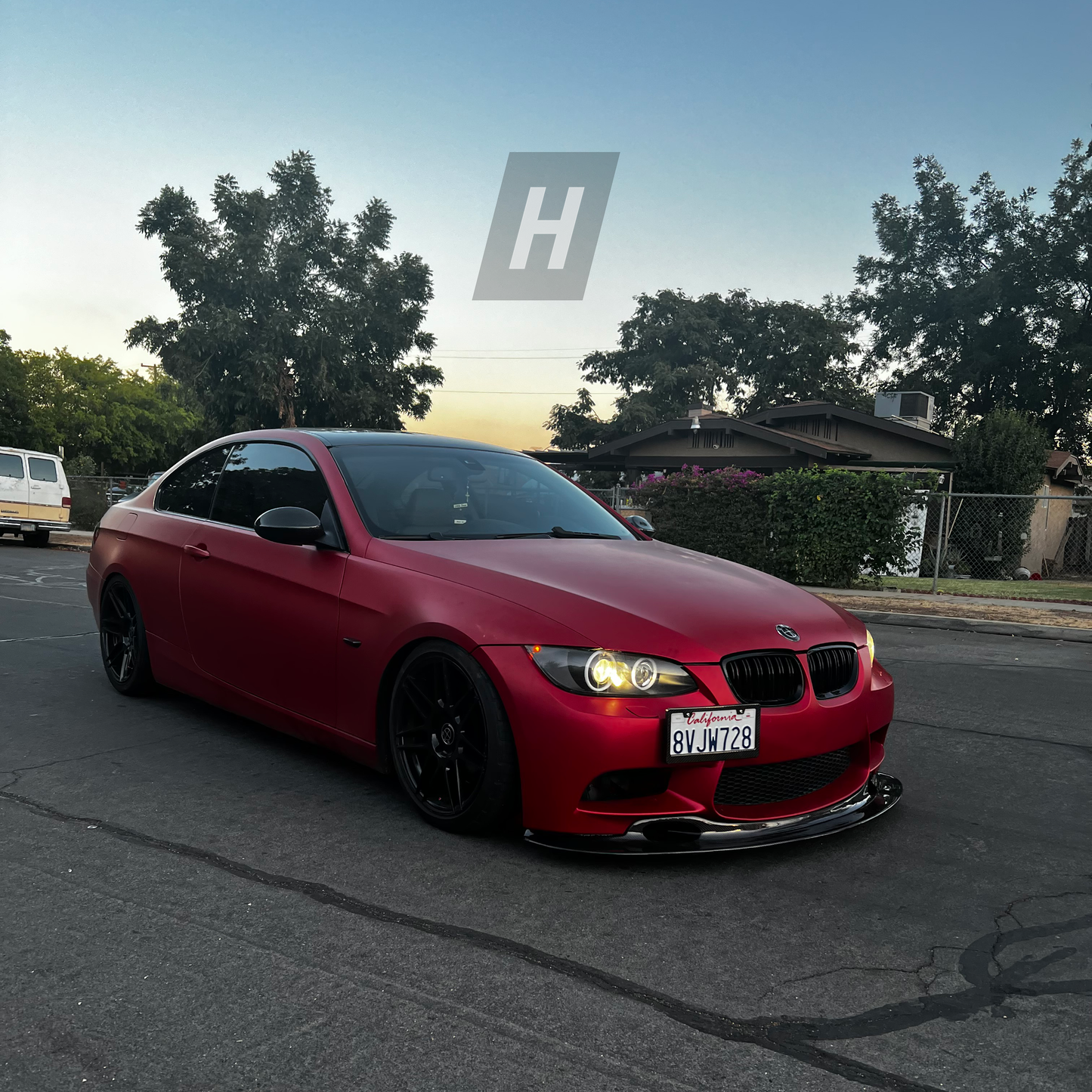 Horizon Motorsport GT4 Style Carbon Fiber Front Lip BMW E9X 3-Series (M3 Style Bumper)