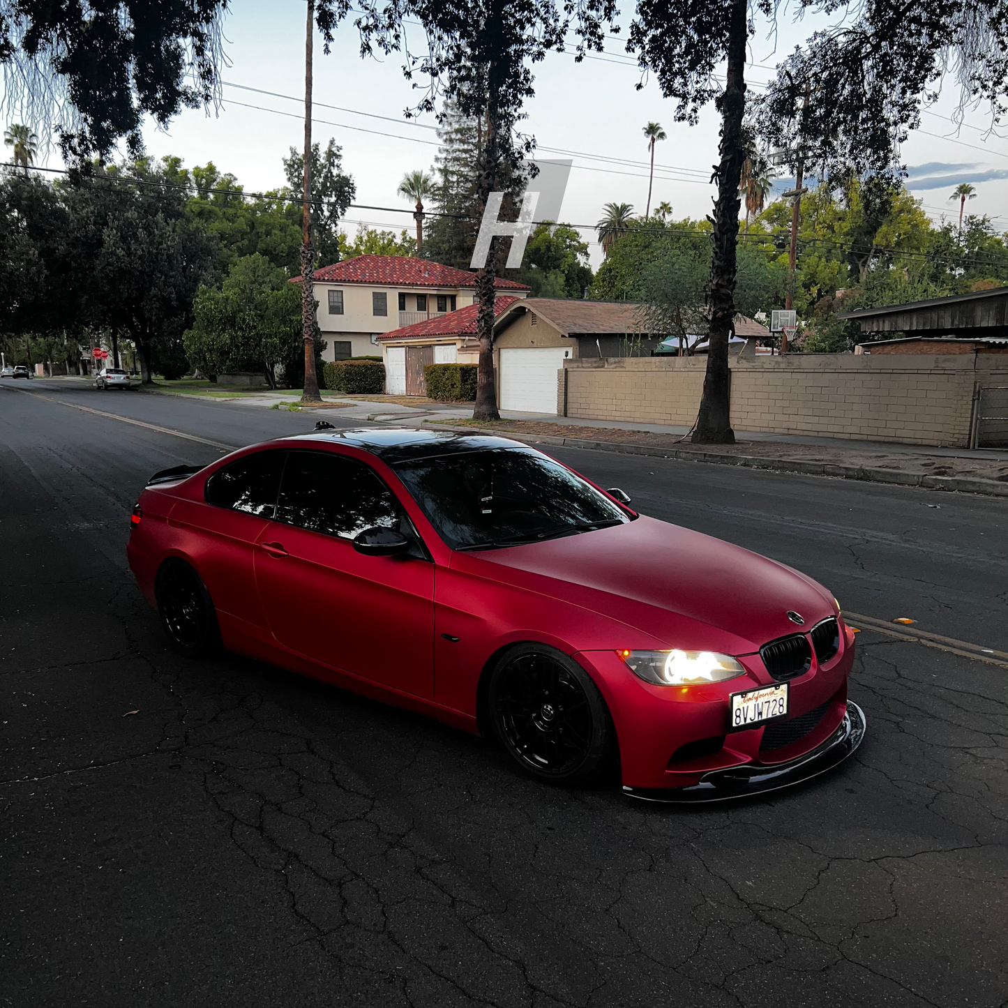 Horizon Motorsport GT4 Style Carbon Fiber Front Lip BMW E9X 3-Series (M3 Style Bumper)
