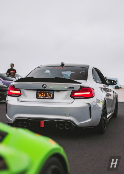 Horizon Motorsport PSM Style V2 (High Kick) Dry Carbon Fiber Trunk Lip / Spoiler BMW F87 M2 | F22 2-Series