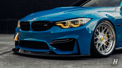 Horizon Motorsport Performance V2 Dry Carbon Fiber Upper Splitters (FANGS)  BMW F80 M3 | F82 / F83 M4
