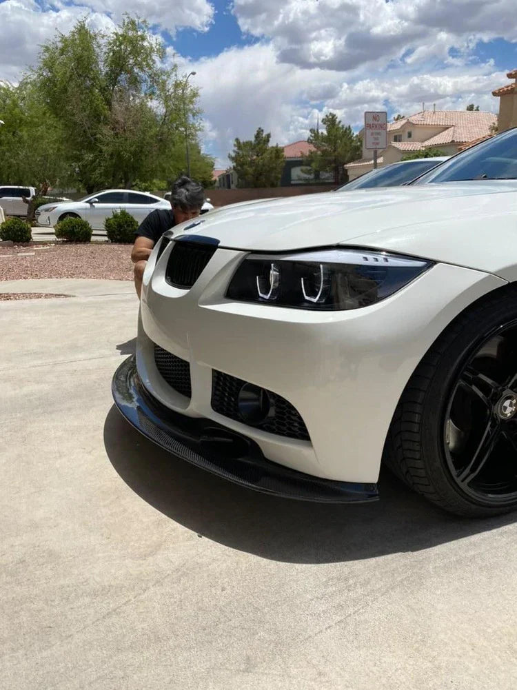 Horizon Motorsport GT4 Style Carbon Fiber Front Lip BMW E9X 3-Series (M3 Style Bumper)