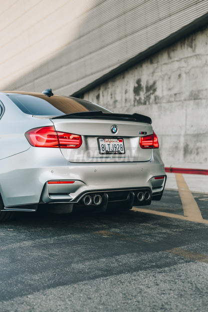 Horizon Motorsport P Style V2 Dry Carbon Fiber Trunk Lip Spoiler BMW F80 M3 | F30 3-SERIES