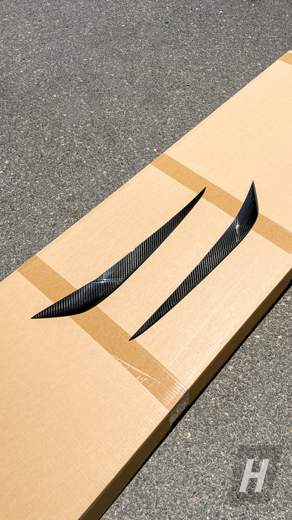 Horizon Motorsport Dry Carbon Fiber Headlight Covers (Eyelids) BMW G80 M3 | G82 / G83 M4