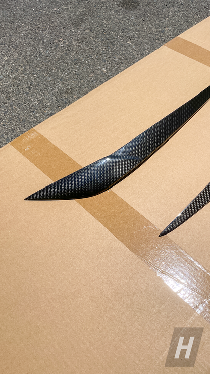 Horizon Motorsport Dry Carbon Fiber Headlight Covers (Eyelids) BMW G80 M3 | G82 / G83 M4