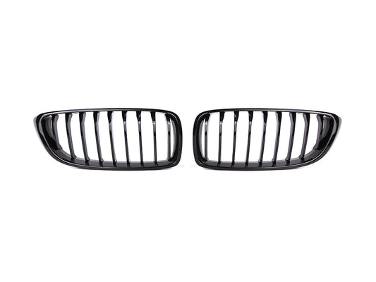 AutoTecknic Gloss Black Front Grille Set - F32/ F36 4-Series