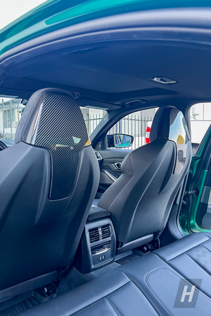 Horizon Motorsport Performance V1 Dry Carbon Fiber Upper Seat Covers BMW G80 M3 | G82 / G83 M4