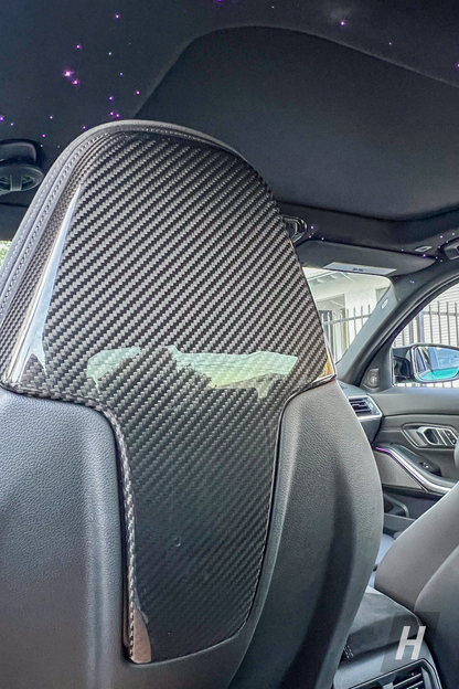 Horizon Motorsport Performance V1 Dry Carbon Fiber Upper Seat Covers BMW G80 M3 | G82 / G83 M4
