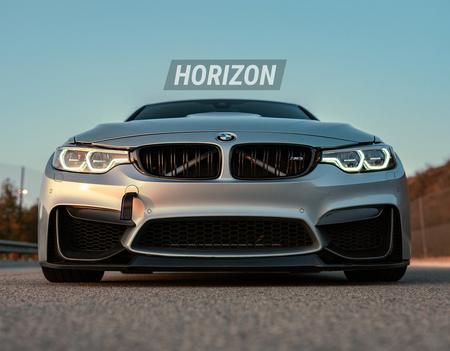 Horizon Motorsport Performance V1 Dry Carbon Fiber Upper Splitters (FANGS)  BMW F80 M3 | F82 / F83 M4