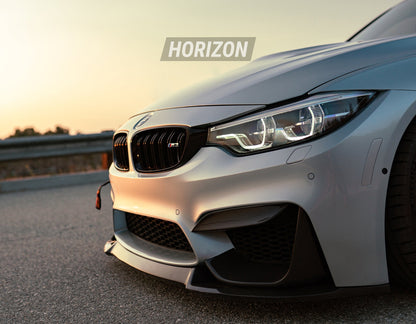 Horizon Motorsport Performance V1 Dry Carbon Fiber Upper Splitters (FANGS)  BMW F80 M3 | F82 / F83 M4