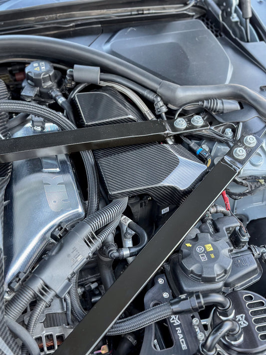 Horizon Motorsport Performance V1 Dry Carbon Fiber Battery Terminal Cover BMW G80 M3 | G82 / G83 M4 | G87 M2 S58